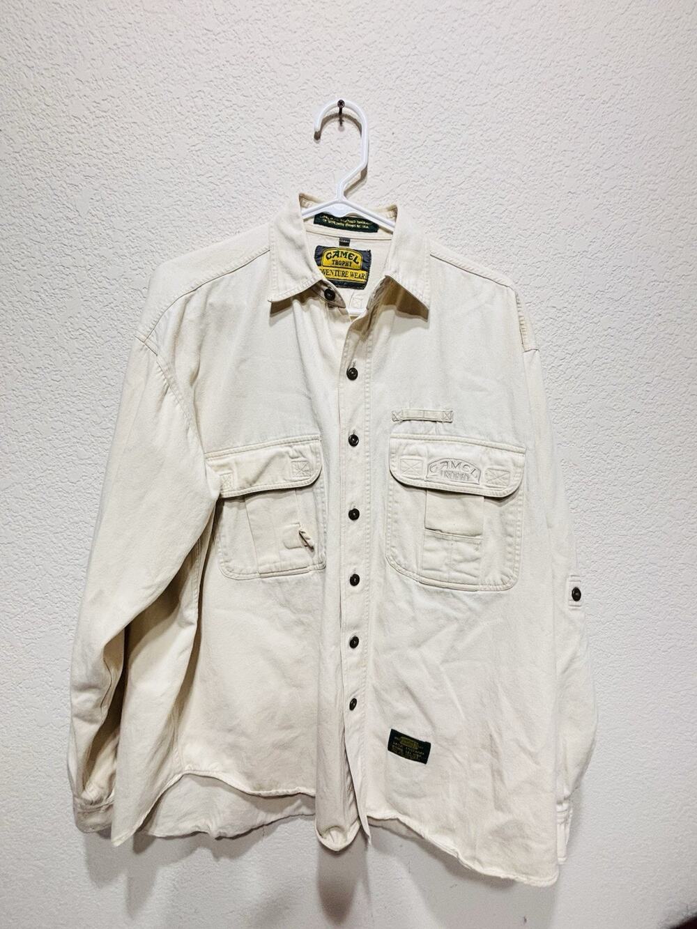 Vintage Camel Adventure Shirt 80s Rare Heavy Soft Large